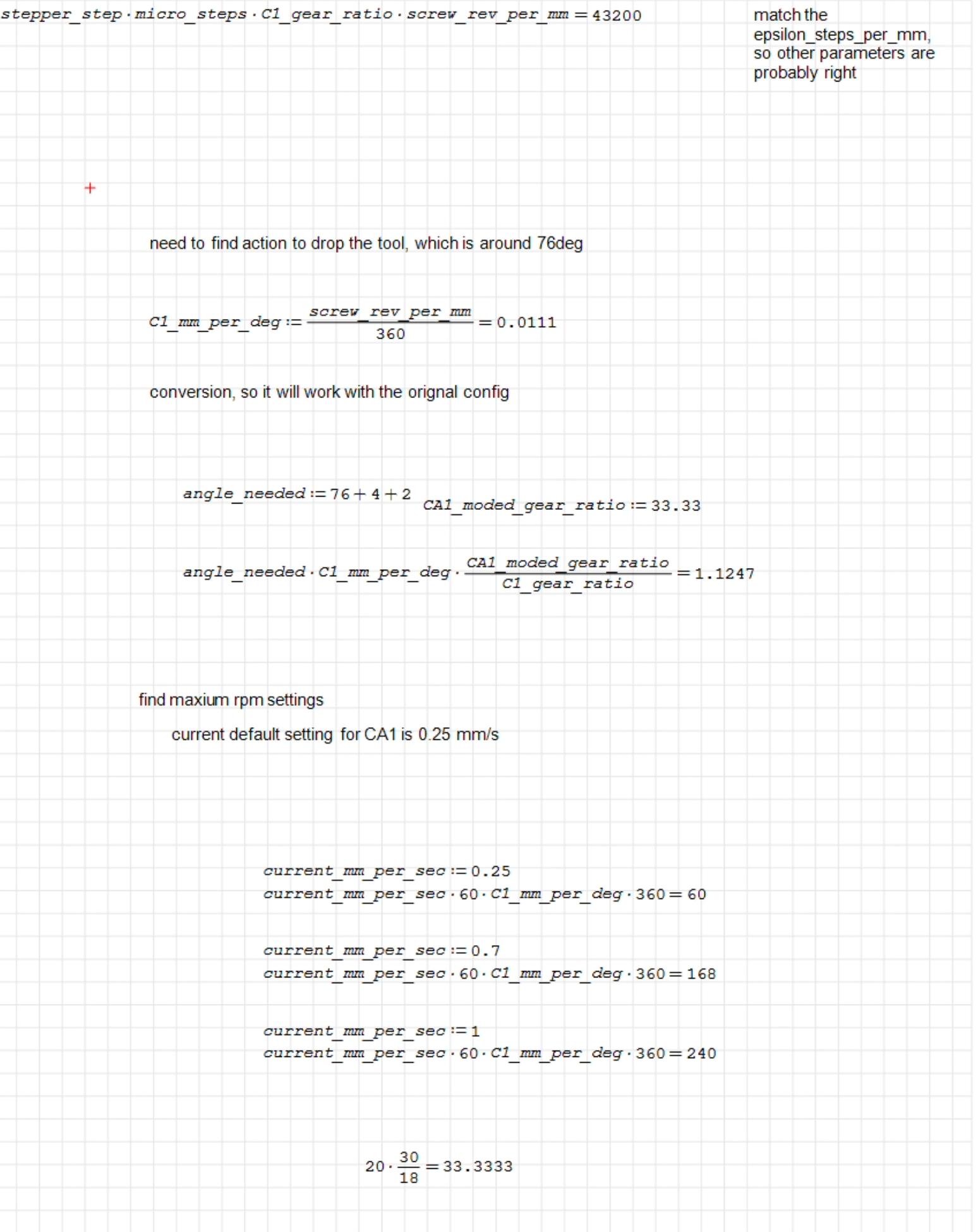 Napkin calculation 3
