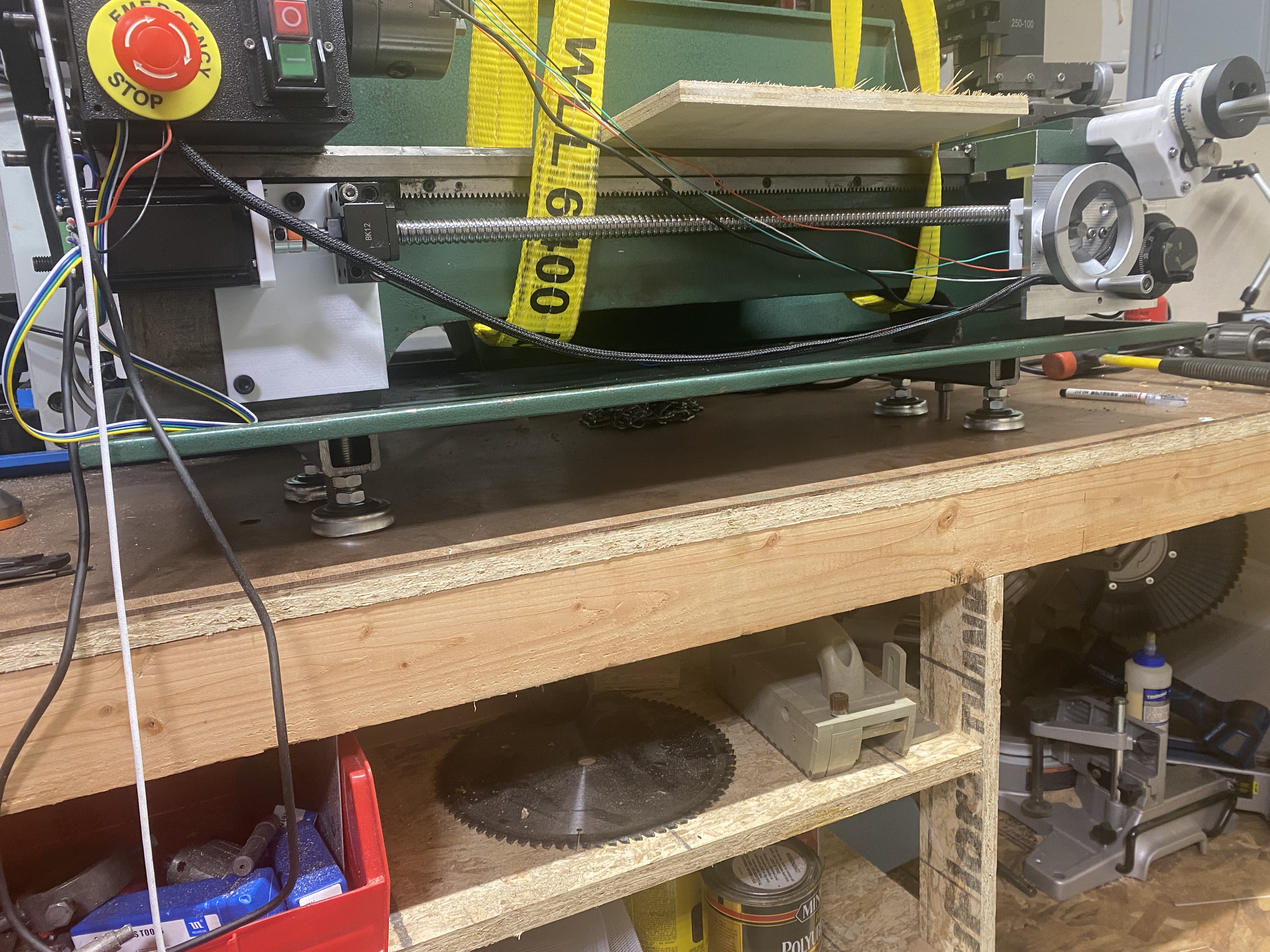 Lathe twist leveling 2